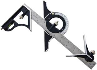 Digital Craft 300mm Combination Square Ruler – Precision Angle, Protractor & Level Tool Ruler