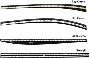 NVR 4 shapes of Fibre Tailoring scale (Hip Curve, Leg Curve, Straight and Arm curve) Ruler