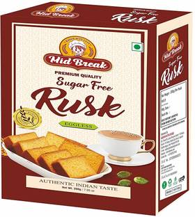 MidBreak Sugar Free Rusk, Sugar-Free Toast, Premium Handmade Rusk|Perfect Teatime Partner Saunf flavored Milk Rusk