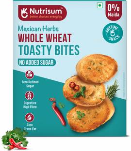 nutrisum Whole Wheat Toasty Bites - Mexican Herbs NA flavored Wheat Rusk