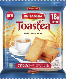 BRITANNIA Toastea Atta Milk flavored Milk Rusk Milk flavored Milk Rusk