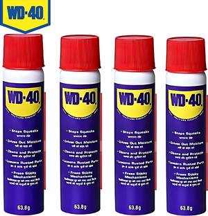 WD40 WD-40 Multipurpose Spray 4-Pack (63.8g Each) - Unlocks, Cleans, Removes Adhesive Rust Removal Aerosol Spray