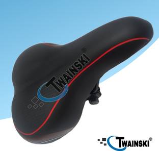 TWAINSKI Cycle Soft Seat with extra comfort (Saddle with PU foam cushion) Saddle