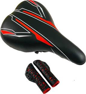 impetus Bicycle Saddle Grip Combo Cycle Seat Handlebar Grip Senior MTB Bikes Saddle