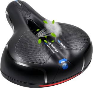 Linist Bicycle Seat, Replacement Wide Saddle Bicycle with Waterproof Memory Foam Saddle