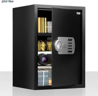 Plantex Safe Locker for Home/Dual Code Safe Access/Emergency Key (56 Litre)- Black Safe Locker