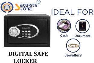 Security Store Digital Electronic Safe Locker with Dual Security Key & Password Safe Locker