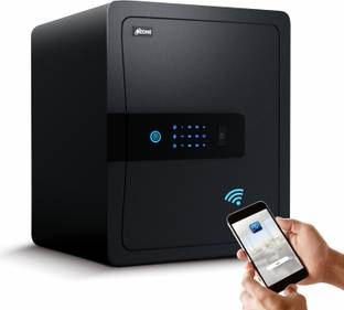 OZONE 45 Ltrs WiFi Safe Locker for Home & Office | App Notifications | Black Safe Locker
