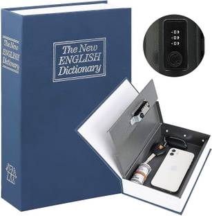 Keetoz Book Locker Dictionary Hidden Safe Jwellery Box, Cash Locker (18 x 12 x 5.5 cm) Cash Box