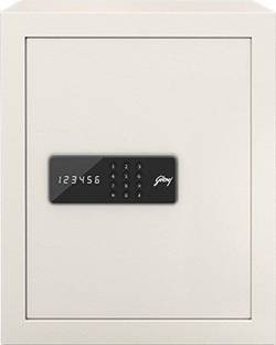 Godrej 40 Liters Digital Electronic Safe Home Locker - Ivory, Weight 16 KG, Capacity- 40 Liters Safe Locker