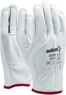 Mallcom D232 Natural grain Welder Safety Gloves (Pack of 1) Leather  Safety Gloves
