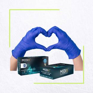 medix healthcare MEDIX ULTRA PREMIUM BLUE Nitrile  Safety Gloves