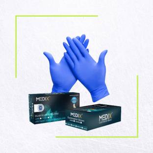 medix healthcare MEDIX CLASSIC BLUE Nitrile  Safety Gloves