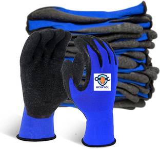 Wishpool 5 Pair Multipurpose Industrial Domestic Cut Resistant Reusable Hand Glove Nitrile  Safety Gloves