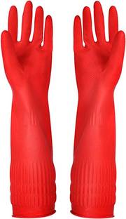 RBGIIT Long Slevees Rubber Water Chemical Resitantce Hand Skin Safety Gloves GK-4 Rubber  Safety Gloves