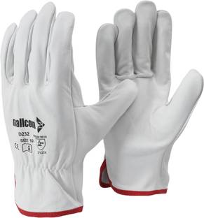 Mallcom D232 Natural grain Welder Safety Gloves (Pack of 1) Leather  Safety Gloves