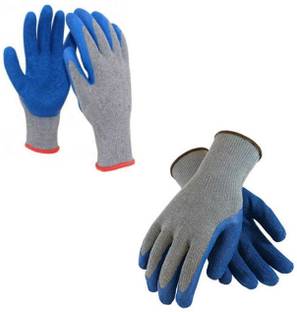 QTM 2 Pair Industrial Gloves Anti Cut Resistant Hand Gloves for Maintenance Work Synthetic  Safety Gloves