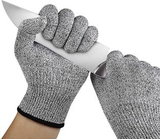 VAVSU Cut Resistant Gloves Level 5 Protection Food Grade Cutting Kitchen Work Gloves Rubber, Nitrile  Safety Gloves