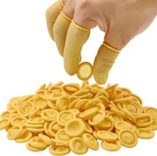 Donizard ESD Anti-Static Finger Cots, Powder-Free Comfortable Fit Latex, Rubber  Safety Gloves
