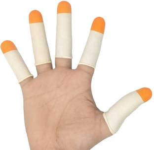 Donizard Premium Quality Disposable Latex Finger Cots,Safe Rubber Fingertips. Latex  Safety Gloves