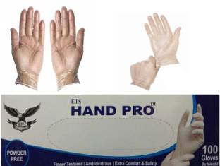 HandPro Viny_1Box Vinyl  Safety Gloves
