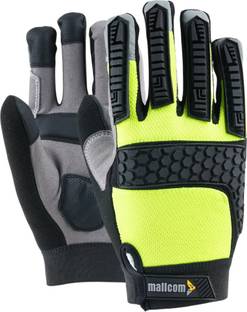 Mallcom MACH 23 with Touchscreen Sensitivity Bike riding Synthetic, Polyester  Safety Gloves