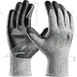 Donizard Cut Resistant Level 5 Protection Hand Safety Gloves for Cutting, Fish Fillet Synthetic, Polyester  Safety Gloves