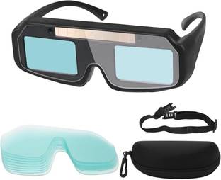 Zomei Auto Darkening Solar Powered Professional Welding Goggles Auto Darkening Welding Goggles with 15 Replace Lenses Anti Glare Welding  Safety Goggle