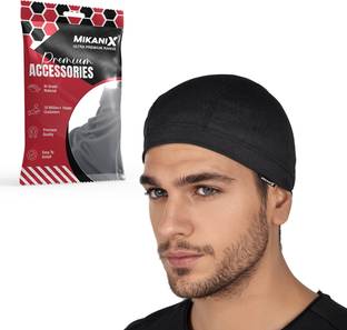 MIKANIX Black Helmet Skull Cap for Men & Women