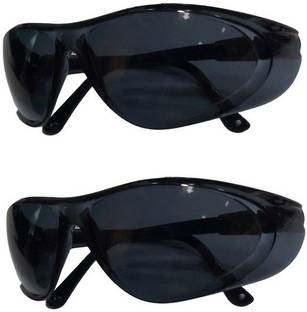 Quantum Retail [QR10-SG-BLACK-PACK-2] Eye Protection Safety Goggles Glasses Anti-Droplets Protective Eyeglass with Clear Polycarbonate Lens - [Pack of 2] QR10-SG-BLACK-PACK-2 Blowtorch, Laboratory, Power Tool, Welding, Wood-working  Safety Goggle