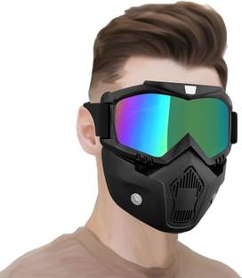 SRPHERE Motorcycle Glasses Motocross Motorbike Goggles Detachable Goggle Rainbow Color Blowtorch  Safety Goggle