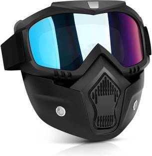 MozFit Goggle Mask Anti Scratch UV Protect Windproof Dirt Shield Adjustable Strap Mask Motorcycle Goggle Mask, Anti Scratch UV Protective Face Mask Cover for Bike Mask Blowtorch  Safety Goggle