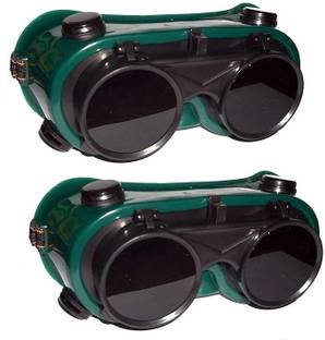 Onyx Heavy New duty Welding Safety Goggle Inditrust Heavy duty Welding Safety Goggles - Pack of 2pcs (Free size) Welding  Safety Goggle