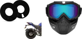 acube mart Riding Goggles Face Mask multi with WHEEL DISC cover for 17inch wheel 17A-1 Welding  Safety Goggle