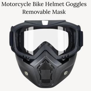 Olsic ® Motorcycle White Goggle Mask Fun Face Mask Full Face Mask Windproof Goggles" Mask Goggles Bike Off-Road Racing Glasses Blowtorch Safety Goggle Safety Visor