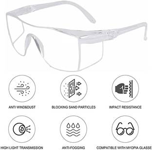 GrahLogy Safety Goggle Specs Glasses for Men/Women Eye Chasma/Chashme Spects for Driving Bike Riding Chasama Protection Gadgets Spets/Spects/Speds Dust Proof Day Night Power Tool, Blowtorch, Laboratory, Wood-working, Welding  Safety Goggle