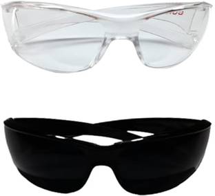 ZAILAND Welding Goggle Set- Best Quality Welding Safety Goggles Combo Black & White Welding, Laboratory, Wood-working, Power Tool  Safety Goggle