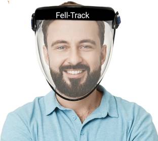 FELL-TRACK FELL TRACK FACE SHIELD FELL-50- Unbreakable Reusable Flip Up Face Shield Safety Visor (Size - Regular) Safety Visor