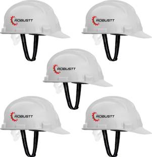 Robustt X Shree Jee Nape Type Safety Helmet, Protection for Outdoor ,Pack of 5 X Shree Jee Nape Type safety Helmet Safety Cap
