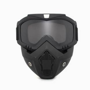 Olsic ® Motorcycle Black Goggle Mask Fun Face Mask Full Face Mask Windproof Goggle2 Mask Goggles Bike Off-Road Racing Glasses Blowtorch Safety Goggle Safety Visor