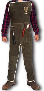 HANMECH ProGuard Suede Leather Welding Bib & Apron Suit Safety Jacket