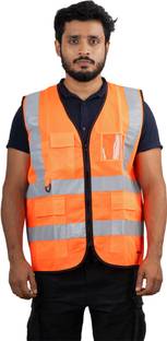 Mallcom PROCLO 31 Reflective Lightweight Hi-Vis Jacket (2 inch) Safety Jacket (Orange) Safety Jacket