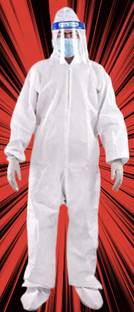 CANIDAE PACCK OF 4 PPE KIT FACE SHIELD SURGICAL GOWN&GLOVES Safety Jacket