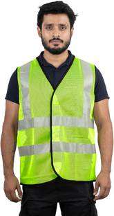 Mallcom PROCLO 61 Reflective Lightweight Hi-Vis Jacket (2 inch,L) Safety Jacket (Green) Safety Jacket