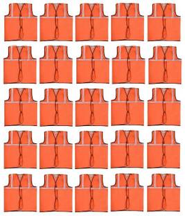 ETSHandPro Polyster Fabric V Neck Reflective Traffic, Sports, Construction Site Safety Jacket