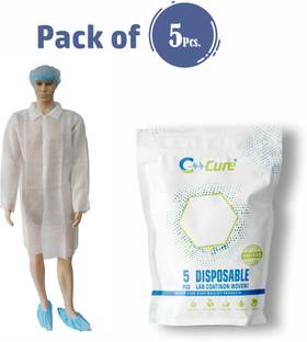 C-Cure Disposable Non-woven Lab Coat Safety Jacket