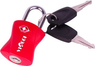 VIAGGI Travel Sentry Approved Metal Security Luggage Padlock with Key Safety Lock