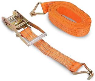 RatchetRider Cargo Lashing belt 50 mm x 10mtr DJ belt Safety Lock (Orange) Safety Lock