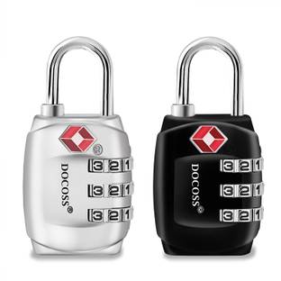 DOCOSS Set of 2 331 Metal TSA Lock for Luggage/TSA Lock Number Password Lock Safety Lock