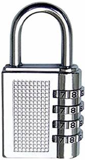 Skywalk Silver Steel 4-Digit Safe Pin Hand Bag Shaped Combination Padlock/Lock Safety Lock